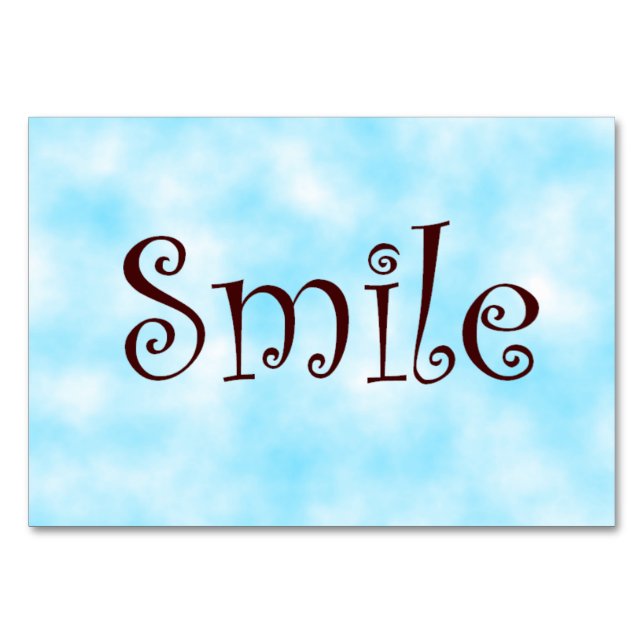 Tarjeta De Mesa Smile-tablecard (Anverso)