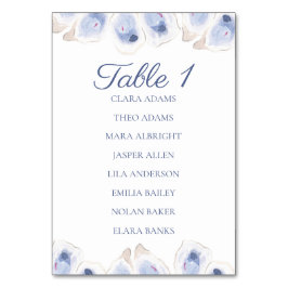 Tarjeta De Mesa Soft Oyster Minimalist Seating Cards