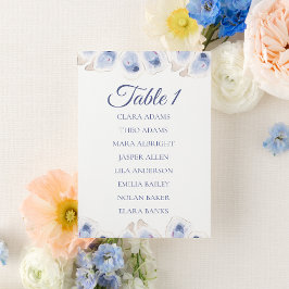 Tarjeta De Mesa Soft Oyster Minimalist Wedding Seating Chart Card