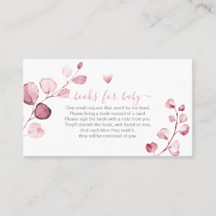 Tarjeta De Mesa Solicitud de libro PixDezines Book Request H2 Rosa