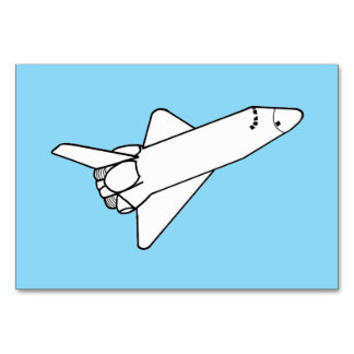 Tarjeta De Mesa Space Shuttle Flying Reading Flashcards