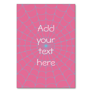 Tarjeta De Mesa Spider Web (Sky Blue)