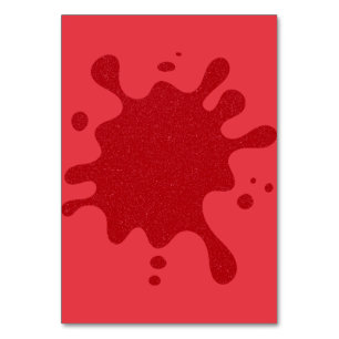 Tarjeta de Mesa Splash Rojo Tomate, 3.5 × 5 pulgad