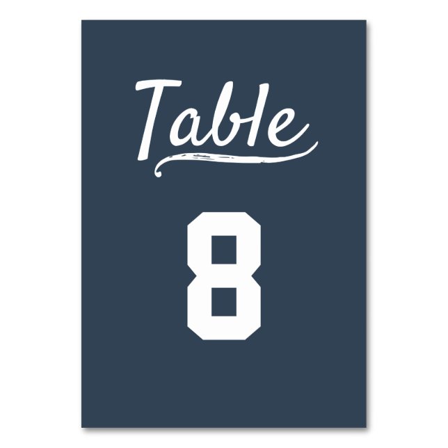 Tarjeta De Mesa Sports Pub Grill Bar Restaurant Navy blue (Anverso)