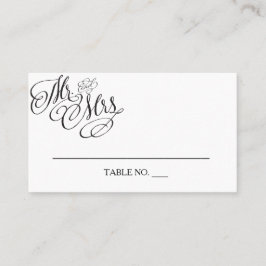 Tarjeta De Mesa Sr. y Sra. Boda Placecards