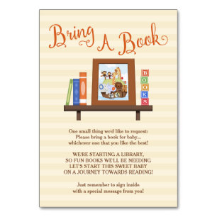 Tarjeta De Mesa SS Noah / Baby Shower de Noah's Ark Bring-a-Book