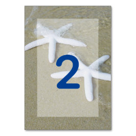 Tarjeta De Mesa Starfish Beach Wedding