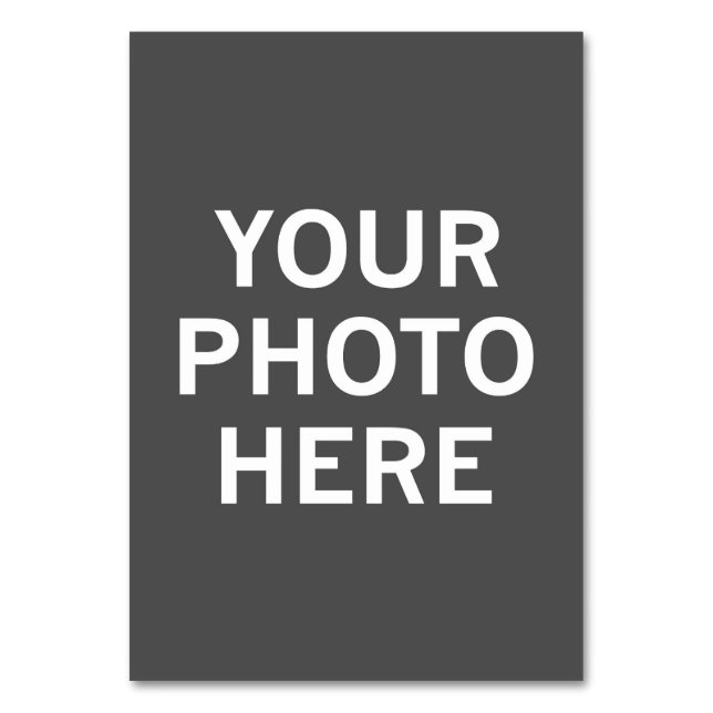 Tarjeta De Mesa Su foto aquí (Anverso)