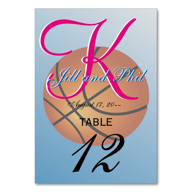 Tarjeta De Mesa Subpresupuesto de baloncesto (Reverso)
