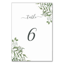 Tarjeta De Mesa Suculento presupuesto Eucalyptus deja Boda