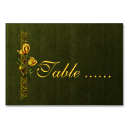 Tarjeta De Mesa Suite Boda Rosa dorada