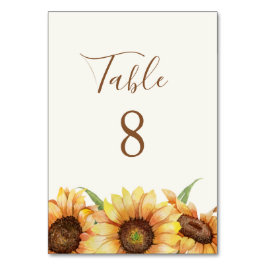 Tarjeta De Mesa Sunflower Country | BODA