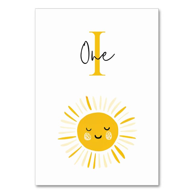 Tarjeta De Mesa Sunshine se está convirtiendo en fiesta de cumplea (Anverso)