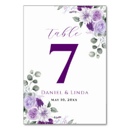 Tarjeta De Mesa Susurros de Lavanda: Elegancia en Flor