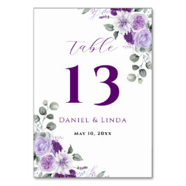 Tarjeta De Mesa Susurros de Lavanda: Elegancia en Flor