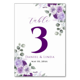Tarjeta De Mesa Susurros de Lavanda: Elegancia en Flor