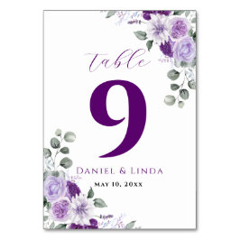 Tarjeta De Mesa Susurros de Lavanda: Elegancia en Flor