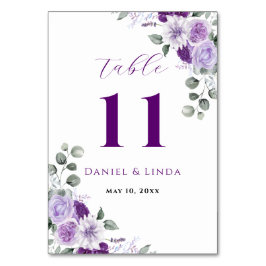 Tarjeta De Mesa Susurros de Lavanda: Elegancia en Flor