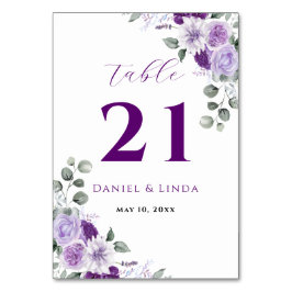 Tarjeta De Mesa Susurros de Lavanda: Elegancia en Flor