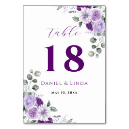 Tarjeta De Mesa Susurros de Lavanda: Elegancia en Flor
