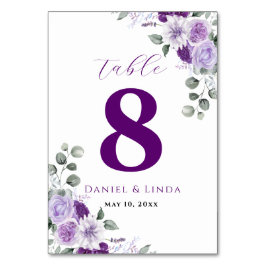 Tarjeta De Mesa Susurros de Lavanda: Elegancia en Flor