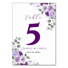 Tarjeta De Mesa Susurros de Lavanda: Elegancia en Flor