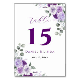 Tarjeta De Mesa Susurros de Lavanda: Elegancia en Flor