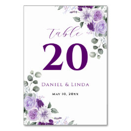 Tarjeta De Mesa Susurros de Lavanda: Elegancia en Flor