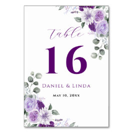 Tarjeta De Mesa Susurros de Lavanda: Elegancia en Flor
