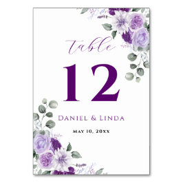 Tarjeta De Mesa Susurros de Lavanda: Elegancia en Flor