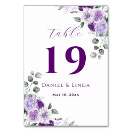 Tarjeta De Mesa Susurros de Lavanda: Elegancia en Flor