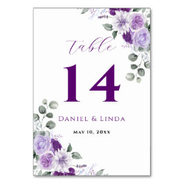 Tarjeta De Mesa Susurros de Lavanda: Elegancia en Flor