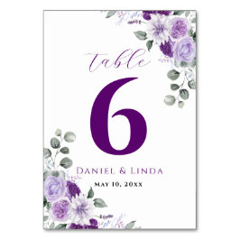 Tarjeta De Mesa Susurros de Lavanda: Elegancia en Flor