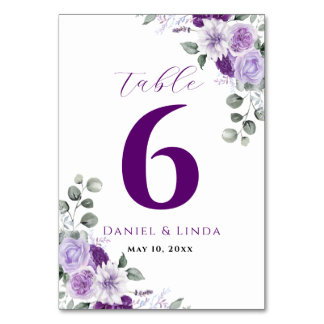 Tarjeta De Mesa Susurros de Lavanda: Elegancia en Flor