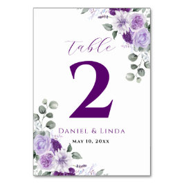Tarjeta De Mesa Susurros de Lavanda: Elegancia en Flor