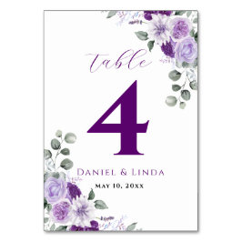 Tarjeta De Mesa Susurros de Lavanda: Elegancia en Flor