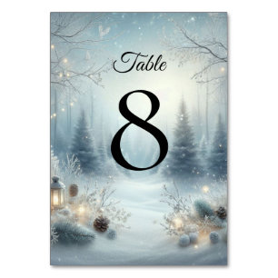 Tarjeta De Mesa Susurros de un solsticio de invierno