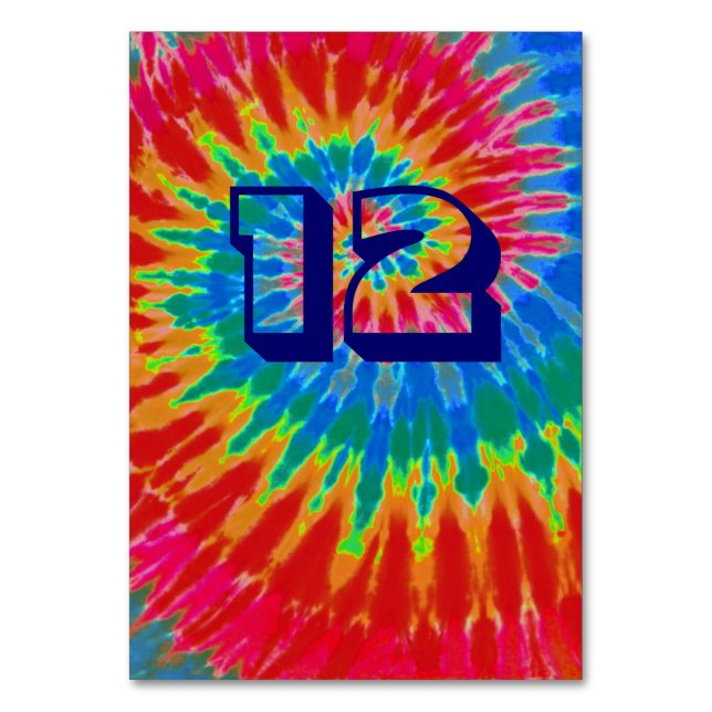 Tarjeta De Mesa Tabla 12 Boda De Colas Espirales (Reverso)