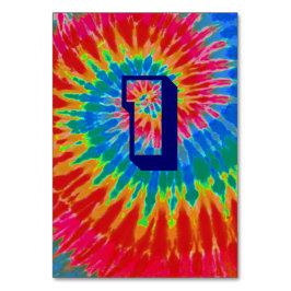 Tarjeta De Mesa Tabla 1 Boda de tinte de espiral