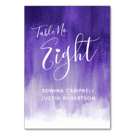 Tarjeta De Mesa Tabla abstracta púrpura número 8 del arte moderno