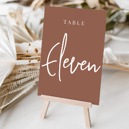 Tarjeta De Mesa Tabla con guiones de mano dura ELEVEN