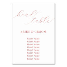 Tabla de asientos del Boda de la mesa de la cabeza