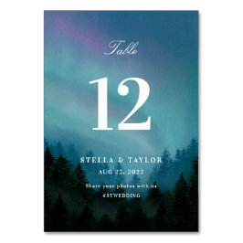 Tarjeta De Mesa Tabla de Aurora No.