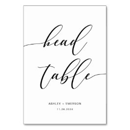 Tarjeta De Mesa Tabla de número de Boda Rústico Moderno