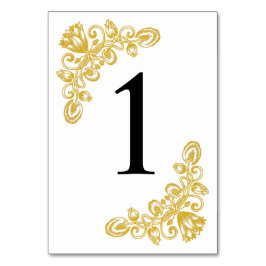 Tarjeta De Mesa Tabla de oro de cosecha 1