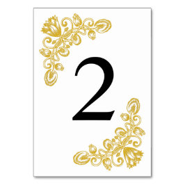 Tarjeta De Mesa Tabla de oro de cosecha 2