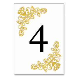 Tarjeta De Mesa Tabla de oro de cosecha 4