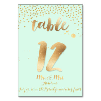 Tarjeta De Mesa Tabla de PixDezines 12/rociadores de oro/color DIY