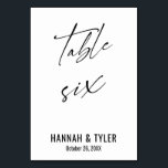 Tarjeta De Mesa Tabla de tipografía elegante contemporánea seis<br><div class="desc">Negrita, sencilla, contemporánea, elegante. Este diseño complementa una creciente colección de piezas únicas que son atractivas y distintivas. Utilice los campos de plantilla para cambiar los detalles del titular del lugar y hacer que el diseño sea el suyo. En esta colección hay disponibles otros colores y estilos. Aquí he presentado...</div>