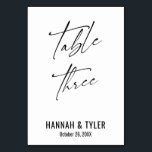 Tarjeta De Mesa Tabla de tipografía elegante contemporánea tres<br><div class="desc">Negrita, sencilla, contemporánea, elegante. Este diseño complementa una creciente colección de piezas únicas que son atractivas y distintivas. Utilice los campos de plantilla para cambiar los detalles del titular del lugar y hacer que el diseño sea el suyo. En esta colección hay disponibles otros colores y estilos. He presentado una...</div>